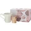 SET CANDELA 70G+MUG PORC. BOTANIC ROSA
