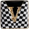 Coppetta Quadrata Piana 12 cm Virtus Versace - Svuotatasche e Piattino in Porcellana