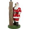 Base Tronco con Babbo Natale Poly EDG - Base Decorativa per Albero di Natale