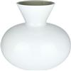 Vaso Idria Venini Lattimo e Talpa H27 cm in Vetro di Murano Soffiato
