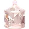 Contenitore Vetro Botanic Pagoda Rosa - Scatola Decorativa di Hervit