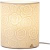 LAMPADA PORC.RILIEVO ROSE 14X9X16,5CM(H)