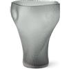 VASO VETRO SATURNO 28X40CM GRIGIO