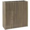 Vaso Listelli Rettangolare H90 EDG - Vaso Design in Acacia Grigia