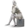 Lladrò Statua donna Un Momento di Tranquillità in porcellana handmade