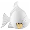 PESCE PALLA 19X17 BIANCO ORO