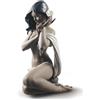 Lladrò Statua donna Candida luce della luna in porcellana handmade