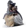 Lladrò Statua bimbe Sorelle timorose in porcellana handmade