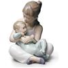 Lladrò Statua bimbi Sorellina e fratellino in porcellana handmade