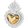 Cuore Ex Voto 16x12 cm Bianco/Oro Bongelli Preziosi - Arte Sacra Decorativa