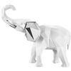 ELEFANTE STIL. 27X32 BIANCO/ARGENTO