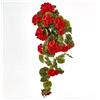 Geranio Cascante Rosso H75 - Pianta Artificiale Decorativa Realistica | EDG