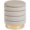 POUF CONTENITORE DARINA BEIGE PICCOLO