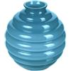Vaso Decorativo Déco Venini in Vetro Soffiato - Colore Acquamarina (H 29 cm)