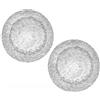 Set 2 Piattini Drop Brandani in Vetro Trasparente - Ø 21 cm