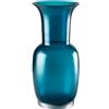 Vaso Decorativo Satin Venini in Vetro di Murano - Colore Orizzonte e Cristallo (H 36 cm)