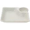 PIATTO SNACK RETTANG.PORC.ROMANCE 17X18C