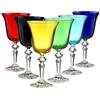 SET 6 CALICI COLORI ASSORTITI ACQUA ARLECCHINO ZACCARIA - Onlylux