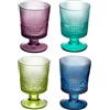 Set 4 Calici Acqua Colori Assortiti SPEEDY IVV - Design Moderno in Vetro