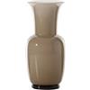 Vaso Opalino Venini in Vetro Soffiato - Colore Moka (H 30 cm)