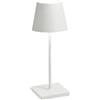 Poldina Mini Lampada da Tavolo Zafferano Bianca Ricaricabile Touch