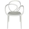 Set 2 Sedie Loop Qeeboo Bianche - Design Moderno e Raffinato