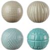 Set 4 Sfere Decorative in Ceramica - L'Oca Nera