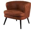 Poltroncina Contemporanea in Ecopelle Marrone - L'Oca Nera