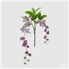 Clematis Viticella Viola Ramo H105 EDG - Fiore Artificiale Decorativo