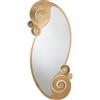 Specchio Circeo Foglia Oro di Arte e Mestieri 63x130 cm