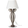 Lampada Circeo da Tavolo Bassa - Design Moderno in Ferro Bronzo