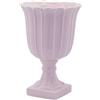 Vaso Tulip Coppa con Piede Rosa H41 cm in Ceramica - EDG Enzo De Gasperi