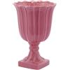 Vaso Tulip Coppa con Piede Rosa H41 cm | EDG - Enzo De Gasperi