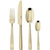 Sambonet Servizio 24 Pezzi Monoblocco Flat PVD Champagne