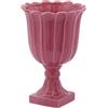 Vaso Tulip Coppa con Piede Rosa Antico H35 cm | EDG - Enzo De Gasperi