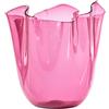 Vaso Fazzoletto Venini Magenta Sabbiato - Icona in Vetro di Murano