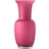 Vaso Opalino Venini Magenta Sabbiato - Vetro di Murano Elegante