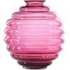 Vaso Deco Venini Magenta Trasparente Ø23 - Vetro di Murano Artigianale