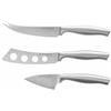 Set Coltelli Formaggio 3 Pezzi Brandani Cromo - Acciaio Inox per Taglio Perfetto