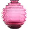 Vaso Deco Venini Magenta Trasparente - Vetro di Murano Artigianale
