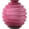 Vaso Deco Venini Magenta con Lattimo - Vetro di Murano Artigianale