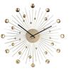 Wall clock Sunburst crystal gold larg D. 50cm, Exc