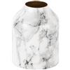 Vase Marble Look straight iron white