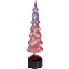 Albero Rotante in Vetro con Micro LED Pink - Kaemingk