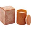 Candela Kerala con Coperchio Ambra Mirra H11 cm - EDG Enzo De Gasperi