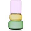 vaso rosa/ambra/verde