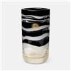 Vaso Gessato a Fasce Venini di Versace in Vetro Soffiato - Edizione Limitata Collezionisti