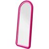CLOE VELLUTO - SPECCHIO A PARETE CON CORNICE IN VELLUTO FUCSIA | MAURO FERRETTI