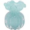 Enzo De Gasperi Vaso Sacchetto H12 cm D10 cm in Vetro Azzurro Waterproof