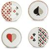 Set 4 Mini Svuota Tasche CASINÒ in Porcellana - Pozzi Milano
